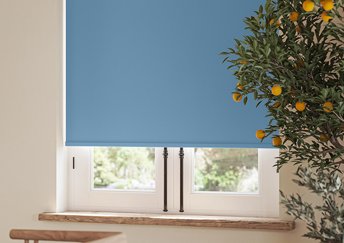 Rimini (FR Blackout), Turkish Blue - Roller Blind - Image 5